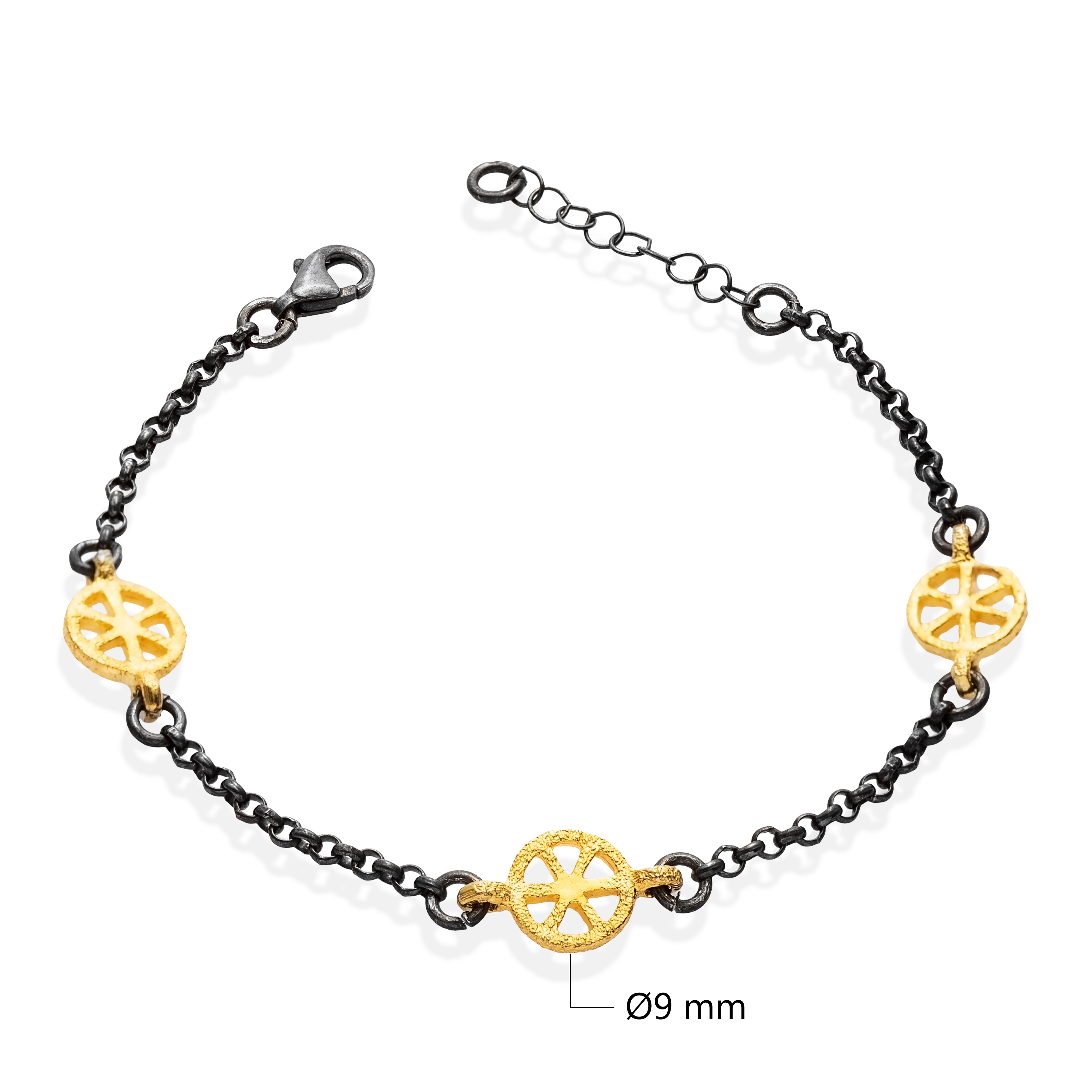 Sun Disc Symbol 22K Vintage Bracelet