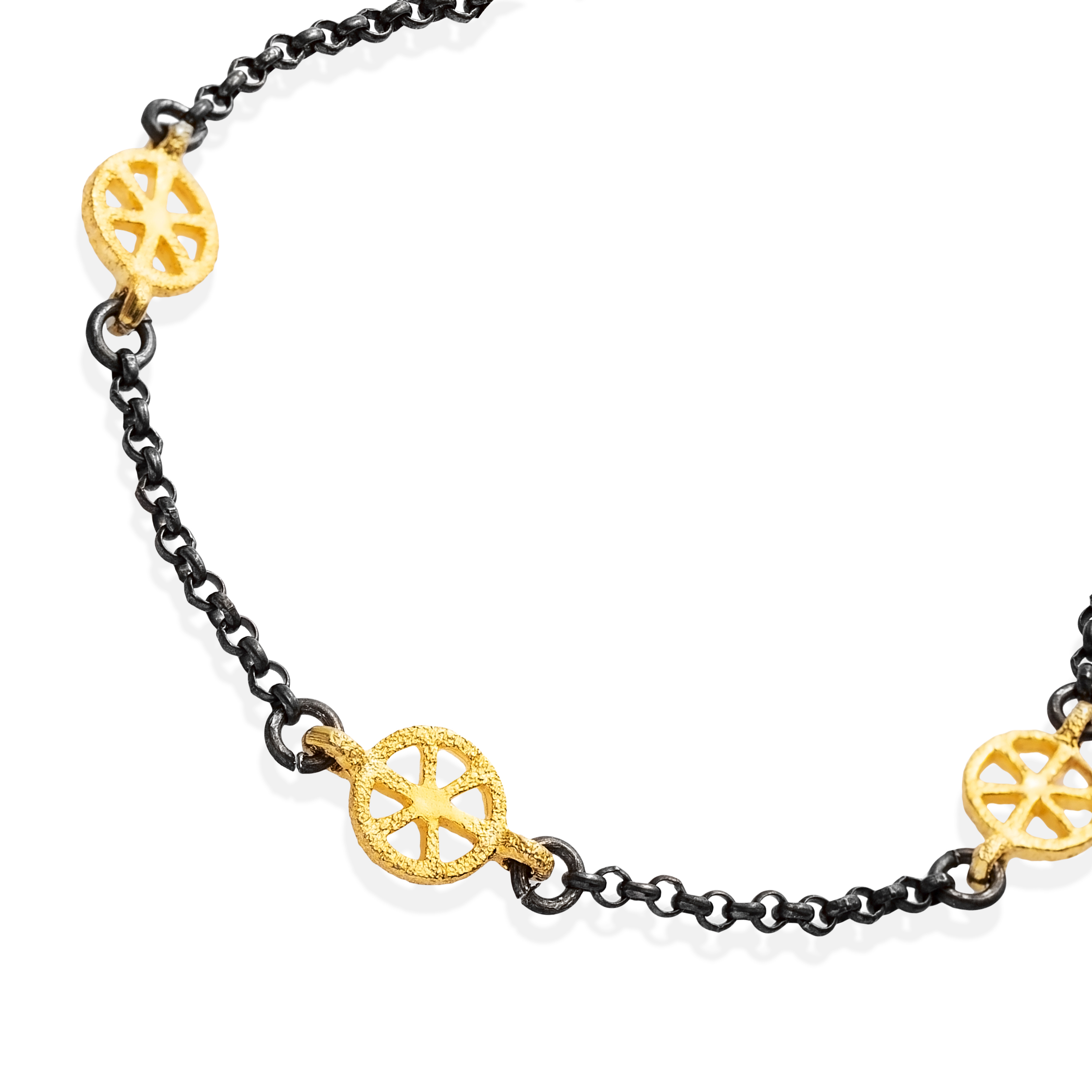Sun Disc Symbol 22K Vintage Bracelet
