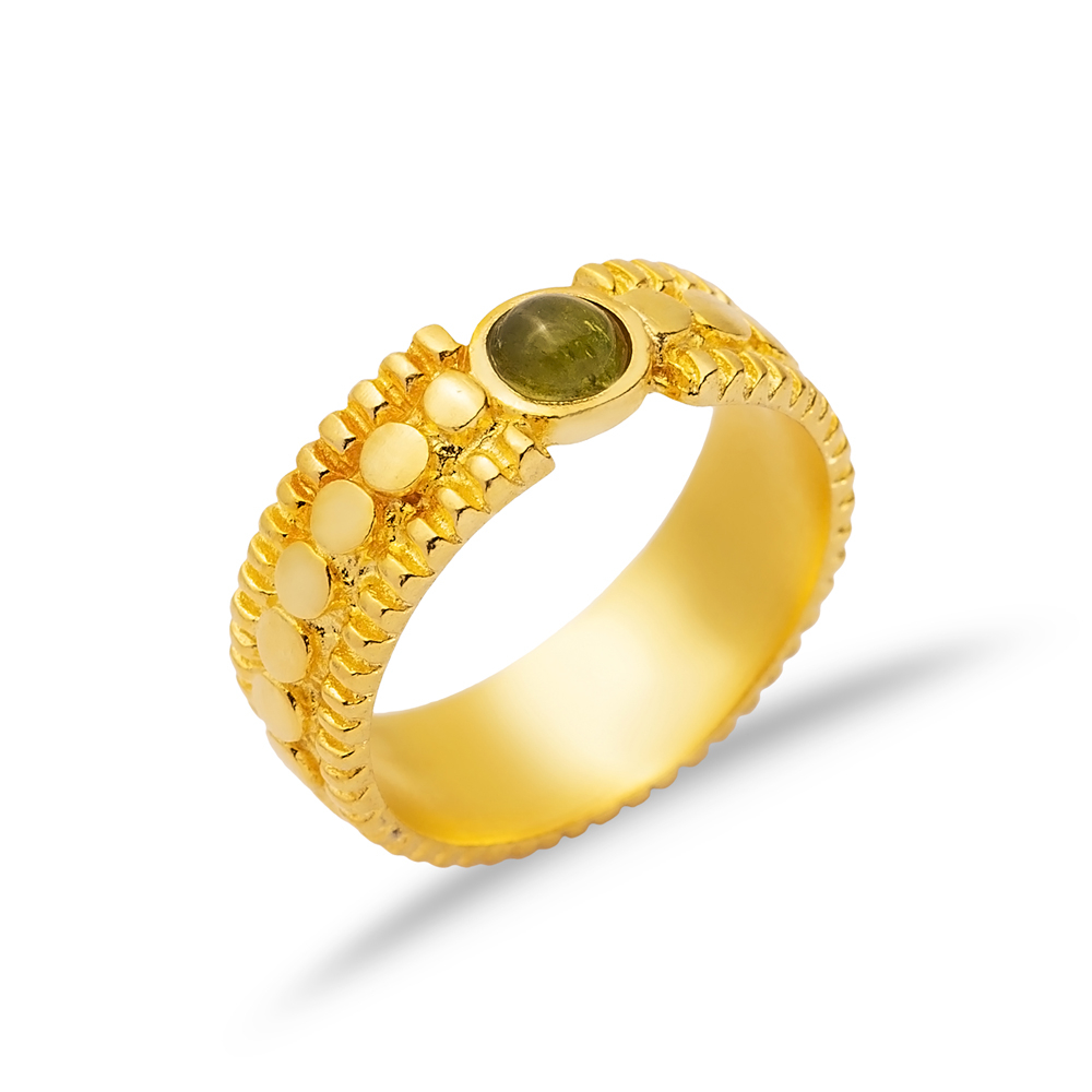 Tourmaline Stone 22K Vintage Ring
