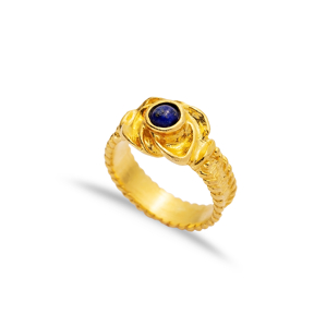 Sapphire Stone 22K Silver Vintage Ring