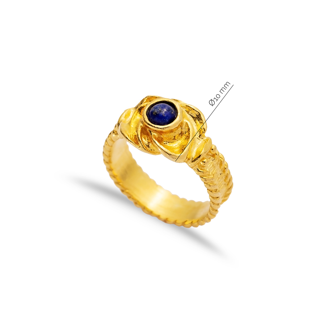 Sapphire Stone 22K Silver Vintage Ring