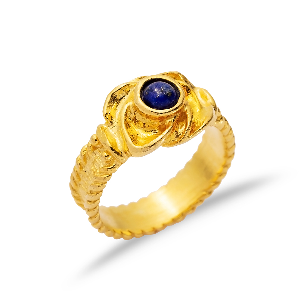 Sapphire Stone 22K Silver Vintage Ring