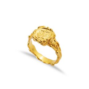 22K Gold Ancient Justice Libra Vintage Ring