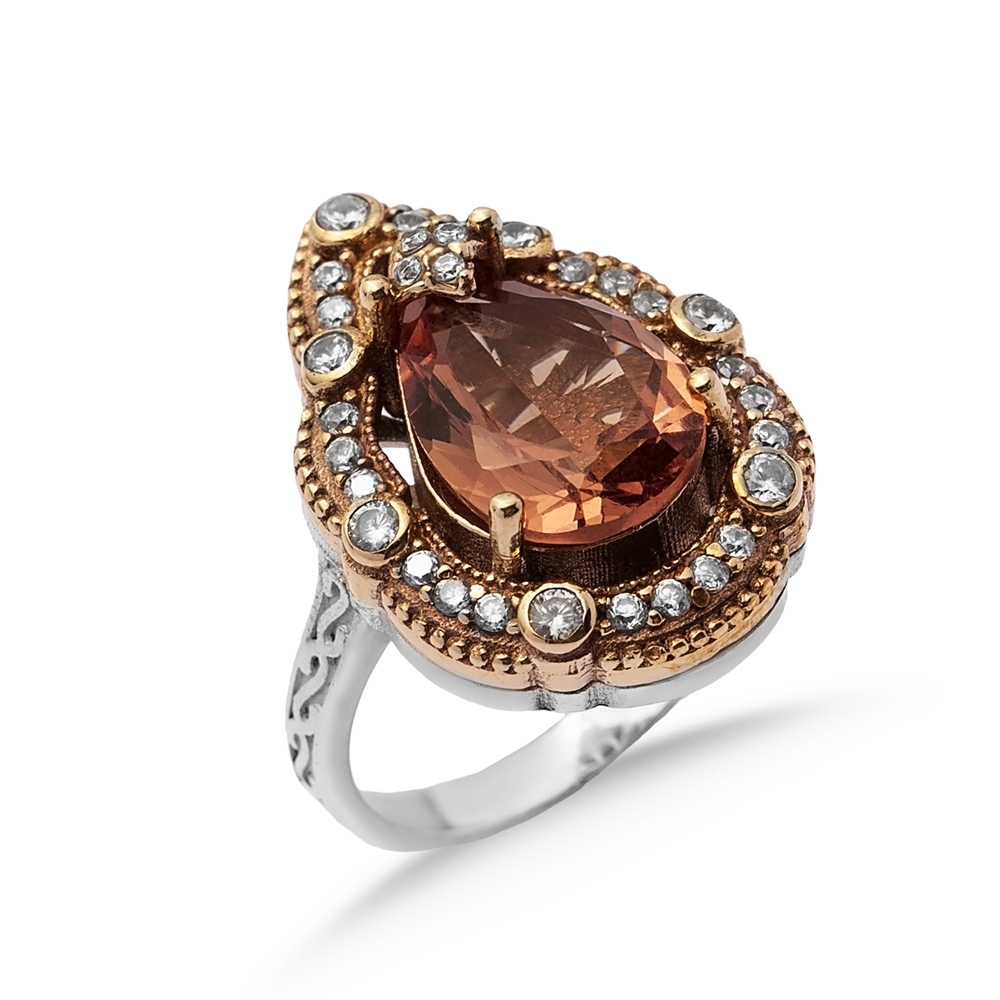 Zultanite Pear Ottoman Authentic Ring