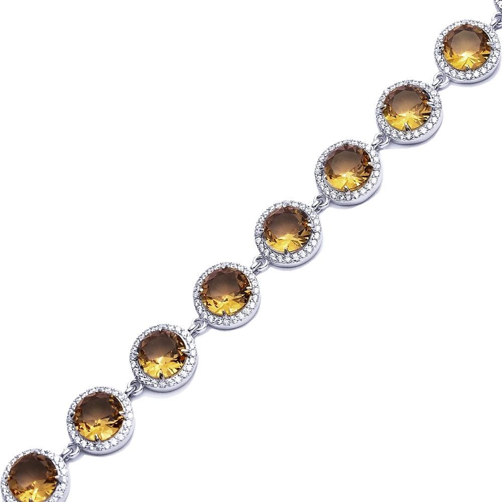 Ø12 mm Round Design Cluster Zultanite Bracelet