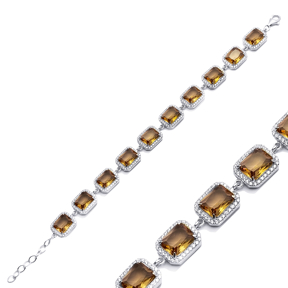 11x14 mm Baguette Cluster Zultanite Bracelet