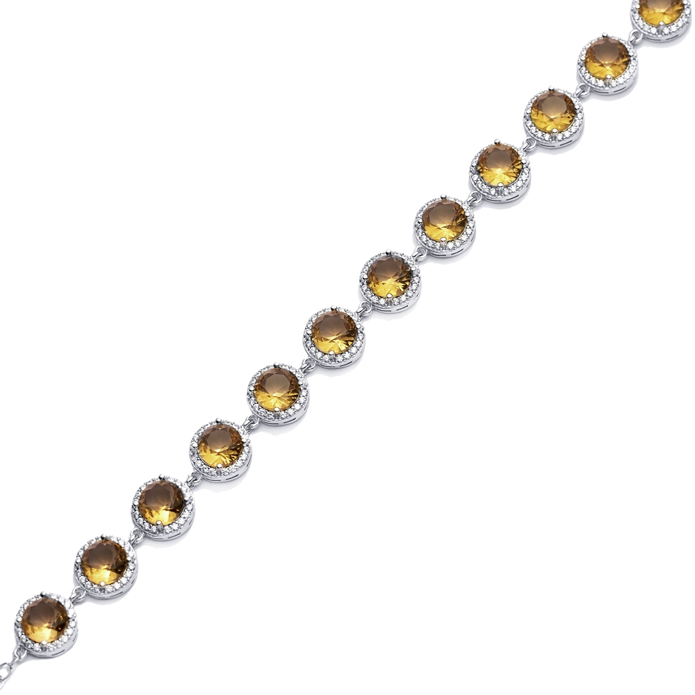 Ø11 mm Round Design Cluster Zultanite Bracelet