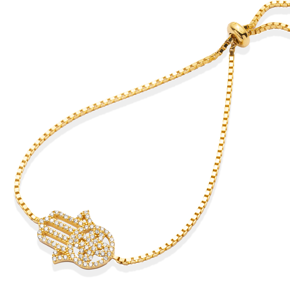 Sterling Silver Wholesale Handcraft Hamsa Tennis Bracelet