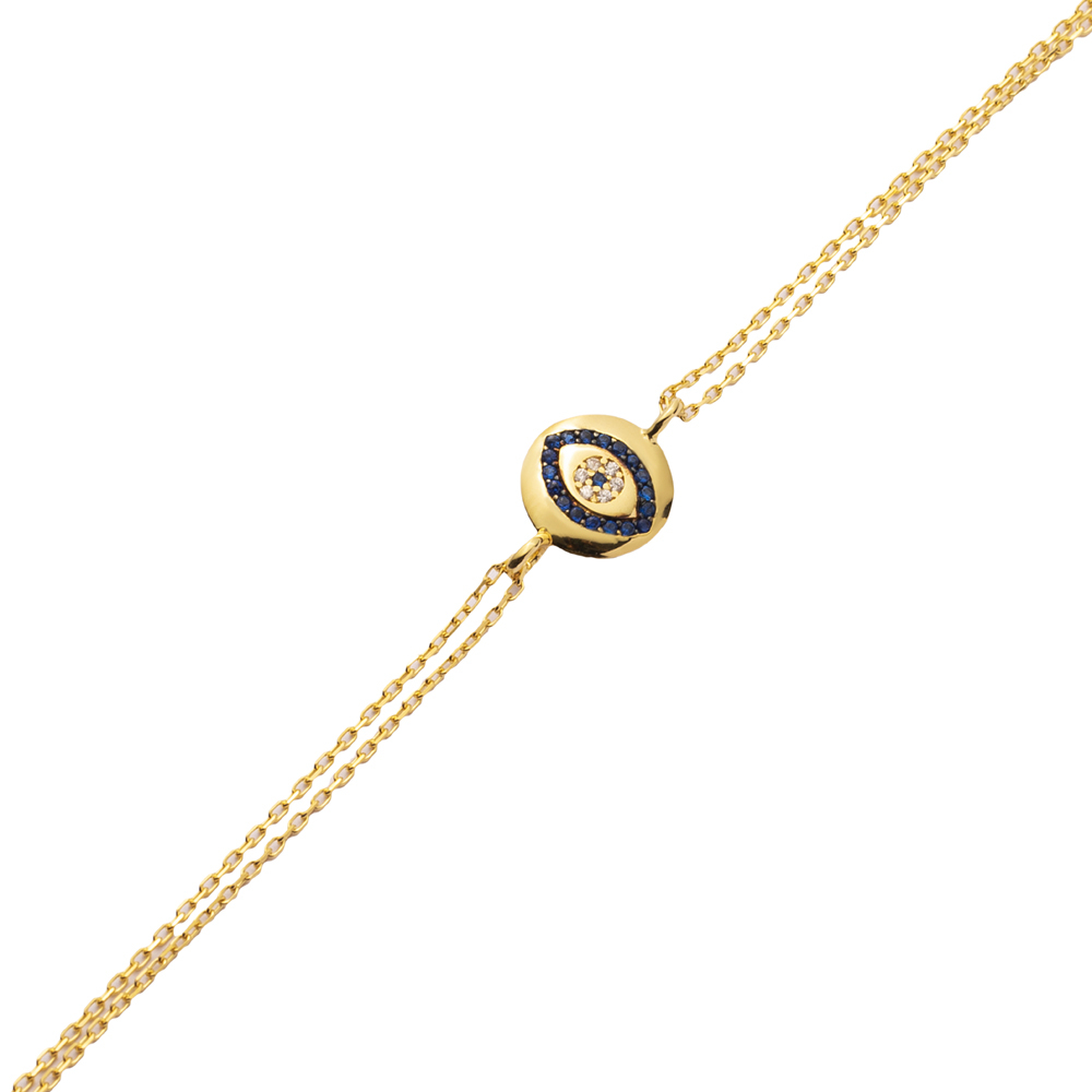 Evil Eye Design Bracelet Wholesale 925 Sterling Silver Jewelry
