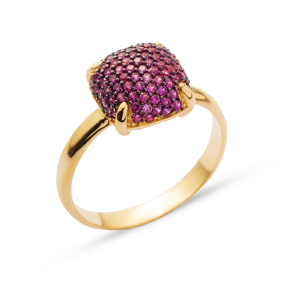 Cushion Shape Ring Wholesale Handmade 925 Sterling Silver