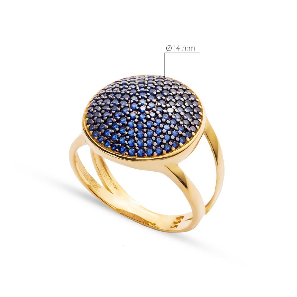 Rounded Cluster Design Ring Wholesale Handcrafted 925 Sterling Silver Jewelry Ring