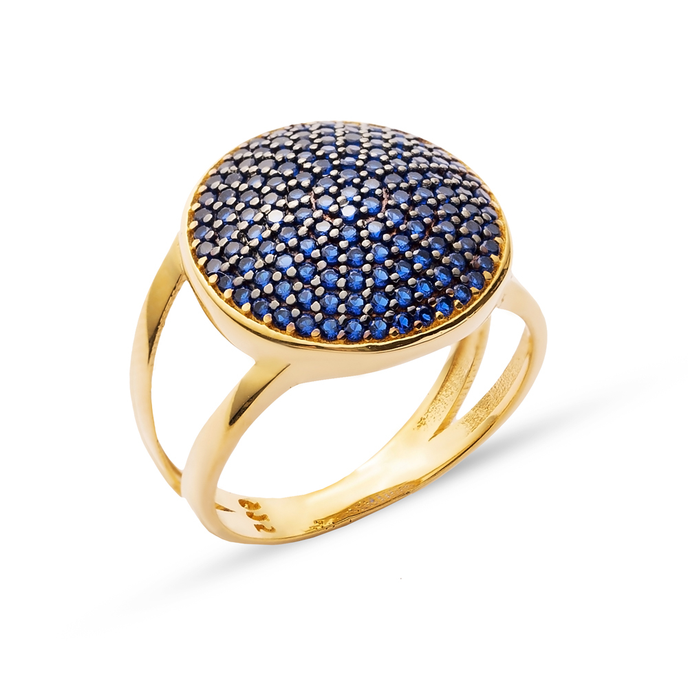 Rounded Cluster Design Ring Wholesale Handcrafted 925 Sterling Silver Jewelry Ring