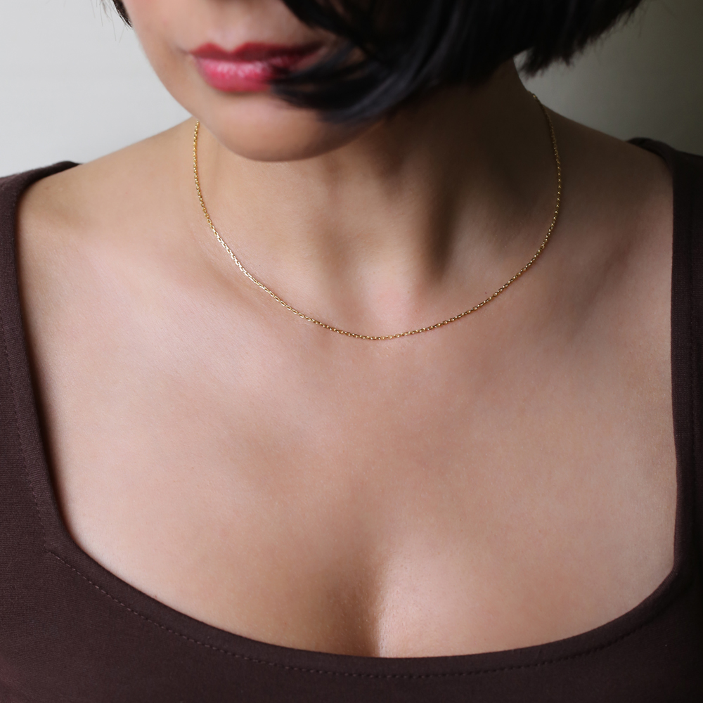 30 Force Gold Plated Chain Silver Necklace