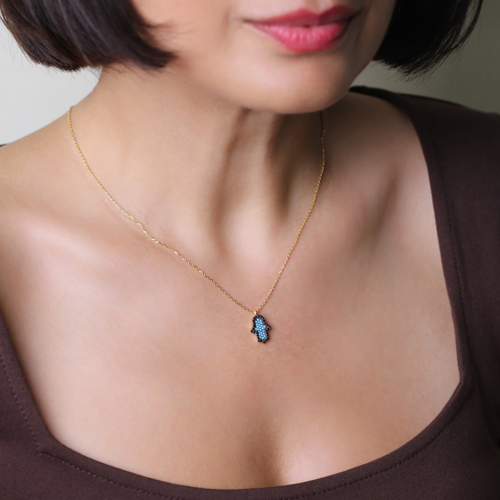 Turkish Wholesale 925 Sterling Silver Hamsa Pendant