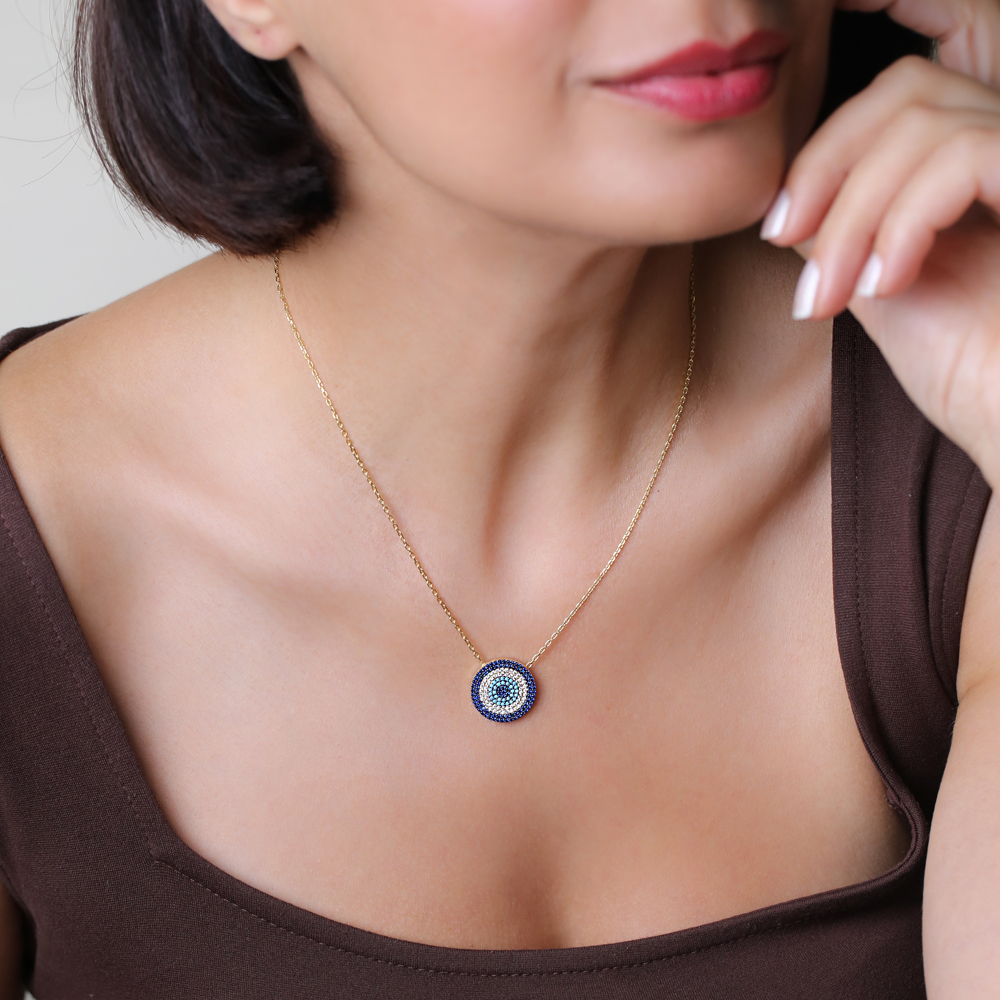 Evil Eye Pendant Turkish Wholesale Sterling Silver Jewelry