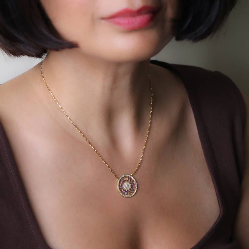 Pattern Design Pendant Turkish Wholesale 925 Sterling Silver Jewelry