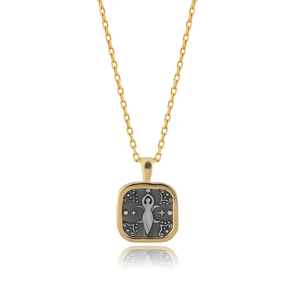 Cybele Design 925 Silver Charm Necklace