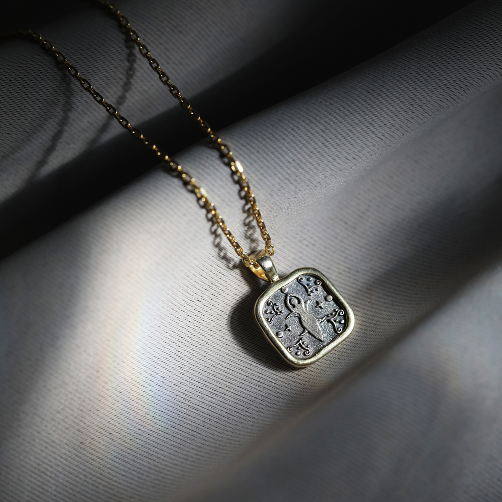 Cybele Design 925 Silver Charm Necklace