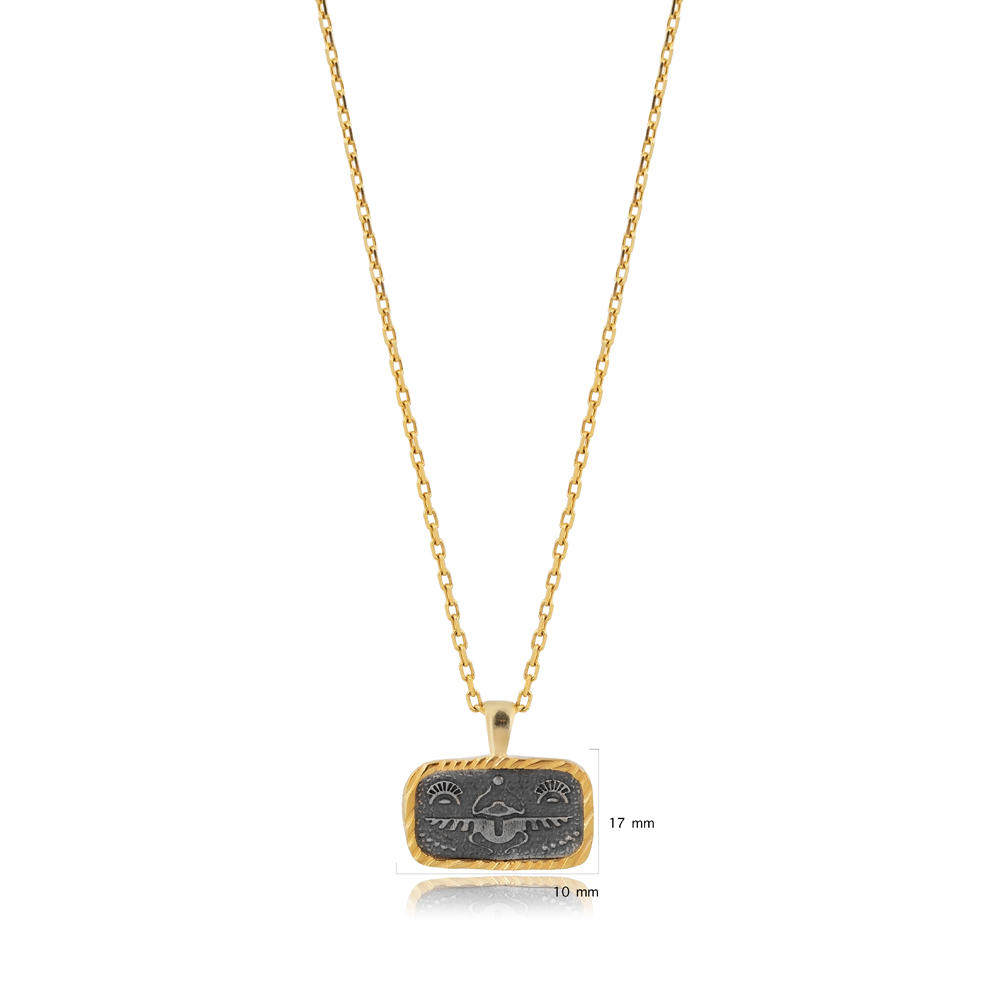 Scarabaeus Sacer Design Charm Necklace