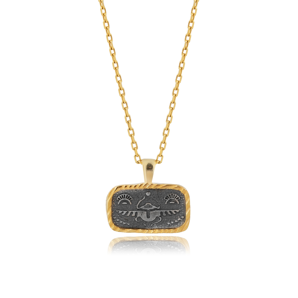 Scarabaeus Sacer Design Charm Necklace