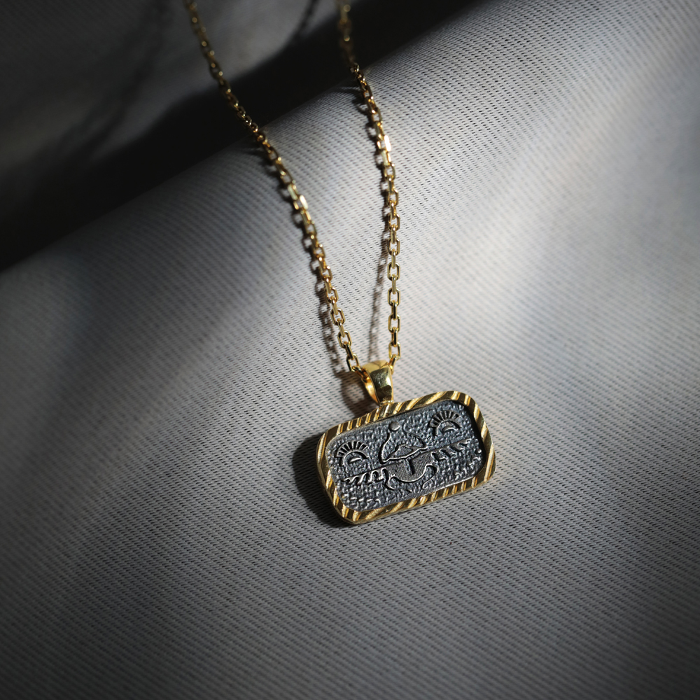 Scarabaeus Sacer Design Charm Necklace