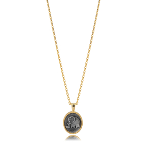 Elephant Animal Design 925 Charm Necklace