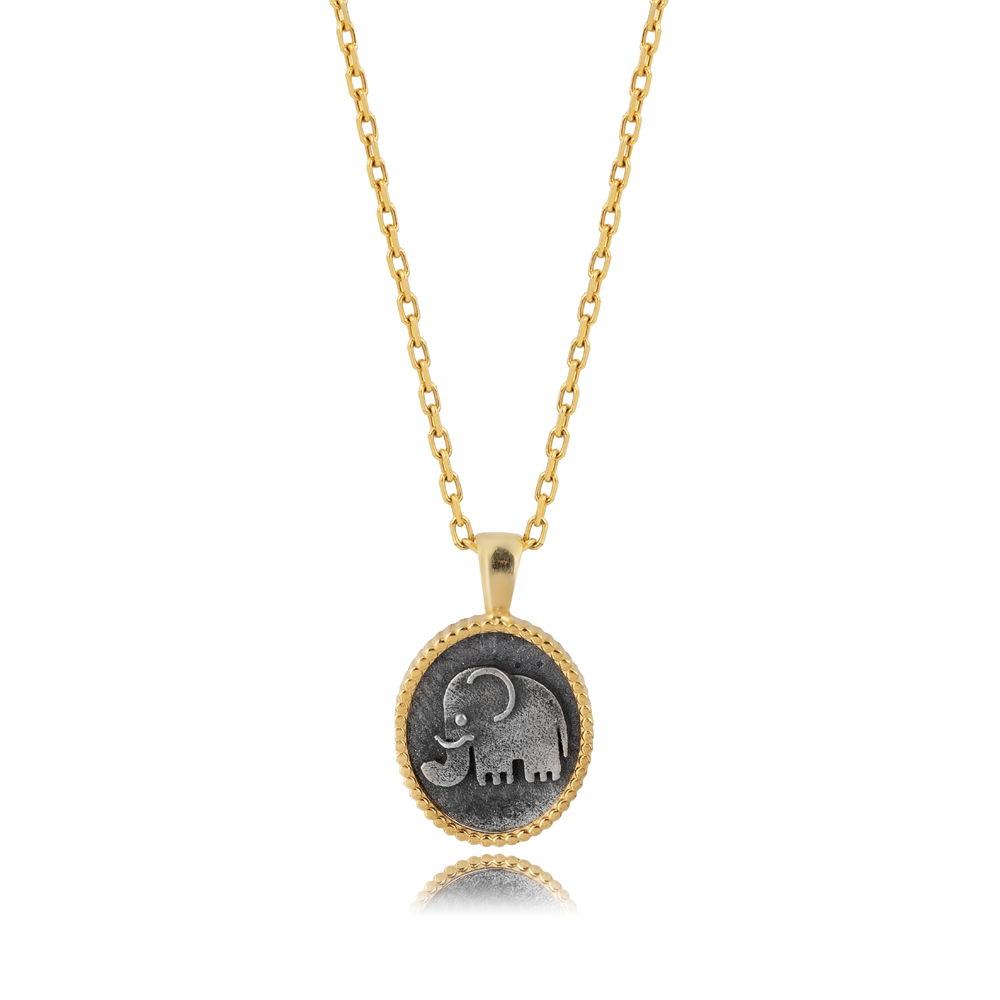 Elephant Animal Design 925 Charm Necklace