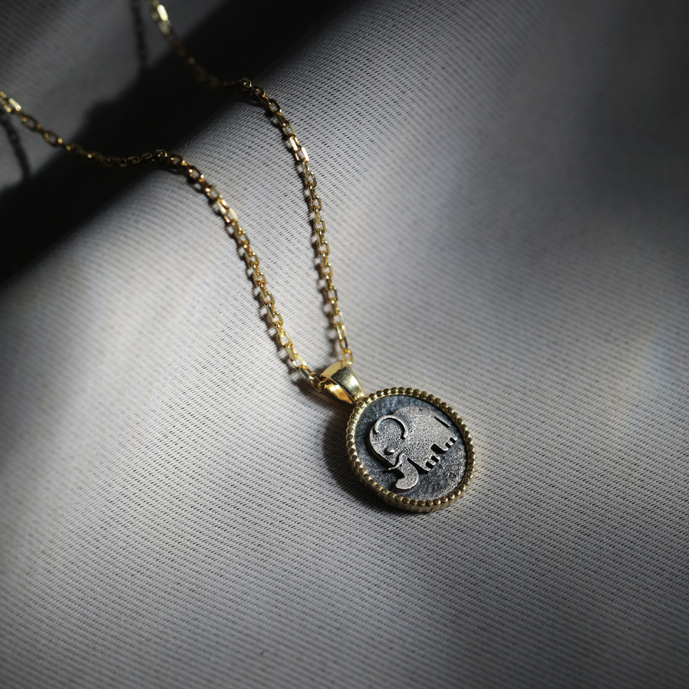 Elephant Animal Design 925 Charm Necklace