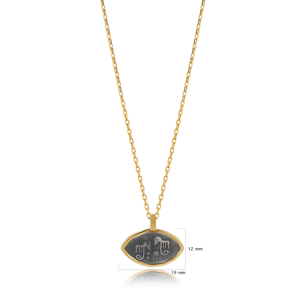 Mesopotamian Fertility Elephants Charm Necklaces
