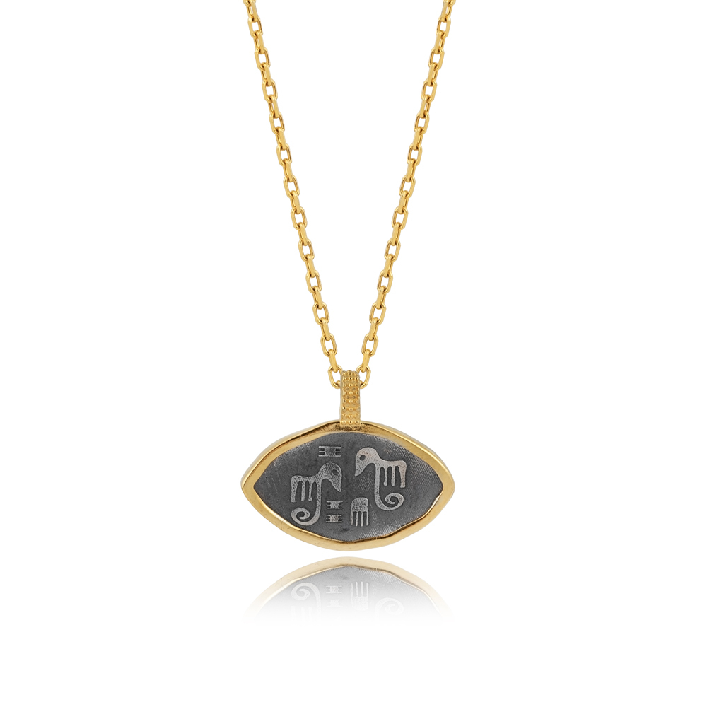 Mesopotamian Fertility Elephants Charm Necklaces