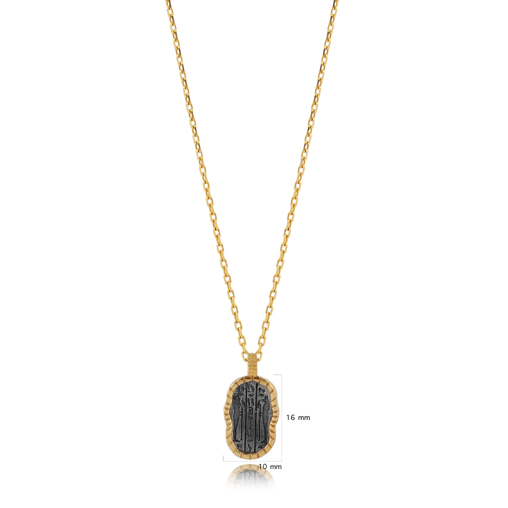 Anubis Symbol Design Charm Necklace