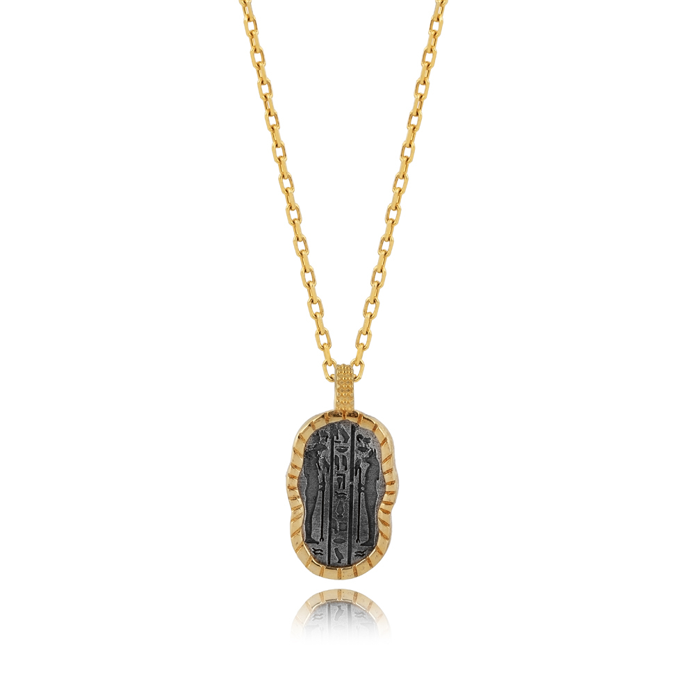 Anubis Symbol Design Charm Necklace