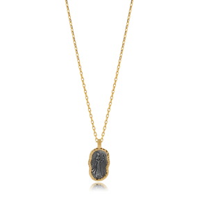 Cleopatra Design 925 Silver Jewelry Charm Necklace