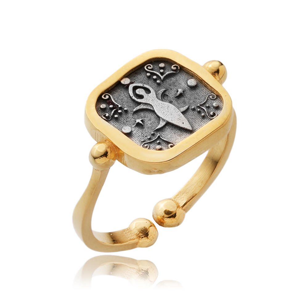 Cybele Design 925 Silver Adjustable Ring