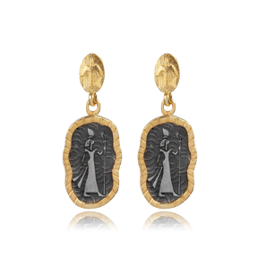 Cleopatra Design 925 Silver Stud Earring