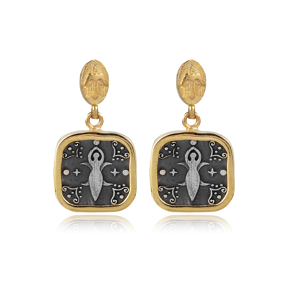 Cybele Design 925 Silver Stud Earring