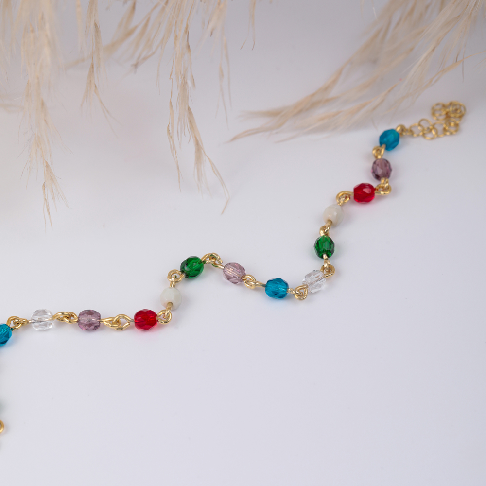 Seven Chakra Design 925 Silver Bracelet