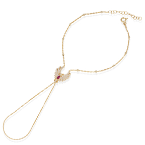 Phoenix Design Ruby CZ Slave Bracelet