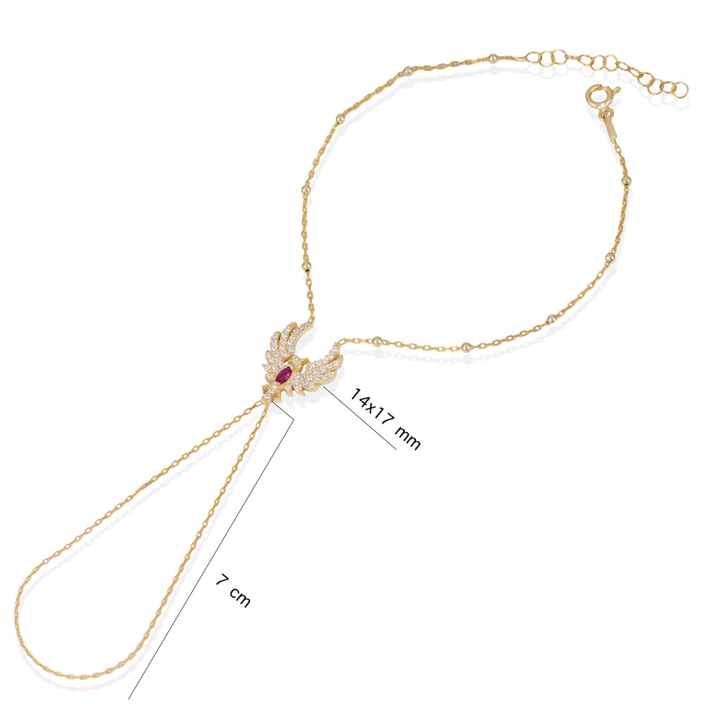 Phoenix Design Ruby CZ Slave Bracelet