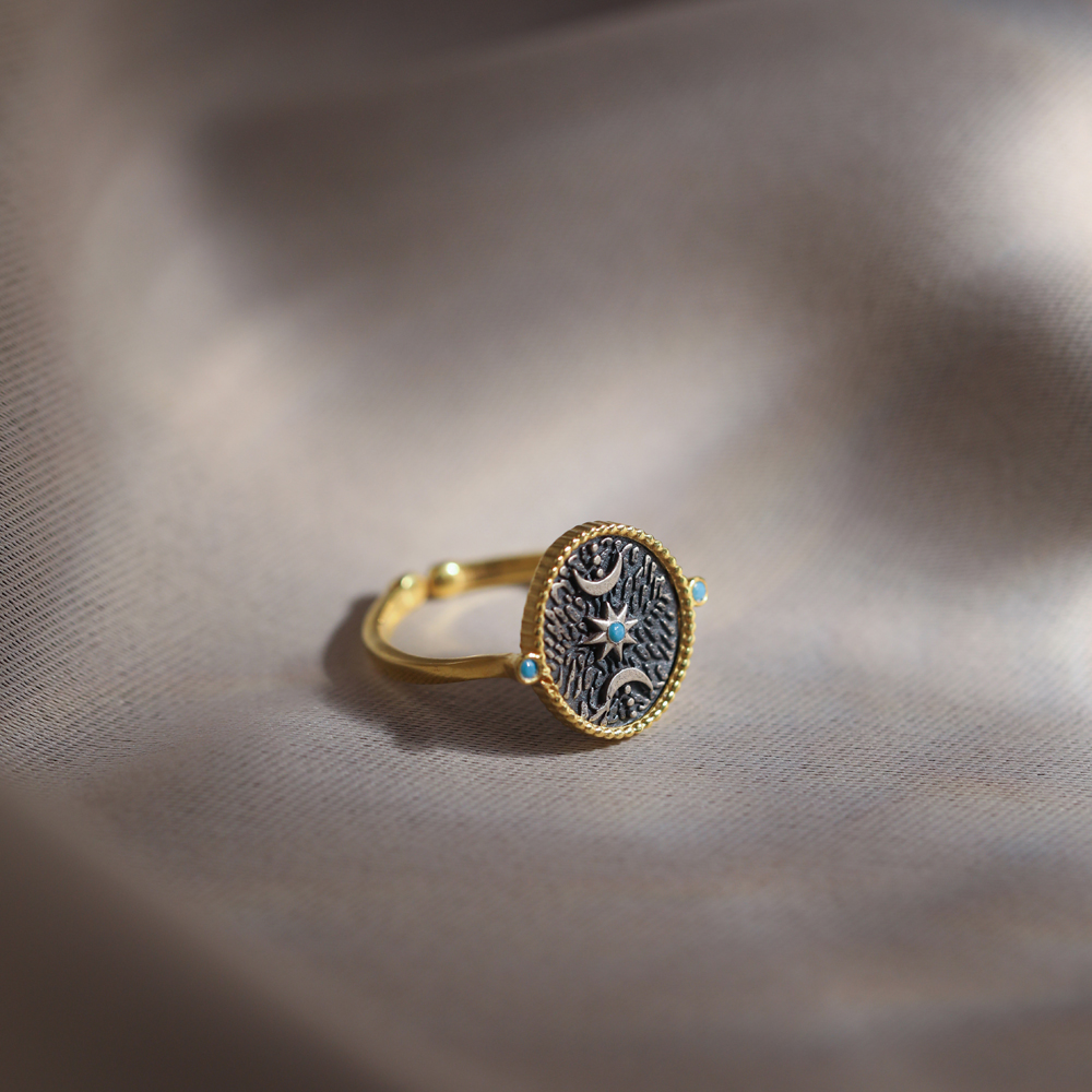 Triple Goddes Wicca Wholesale Silver Ring