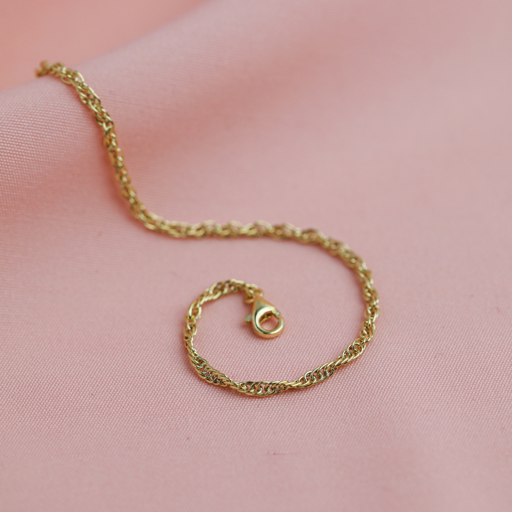 Singapore Chain Design 925 Chain Bracelet