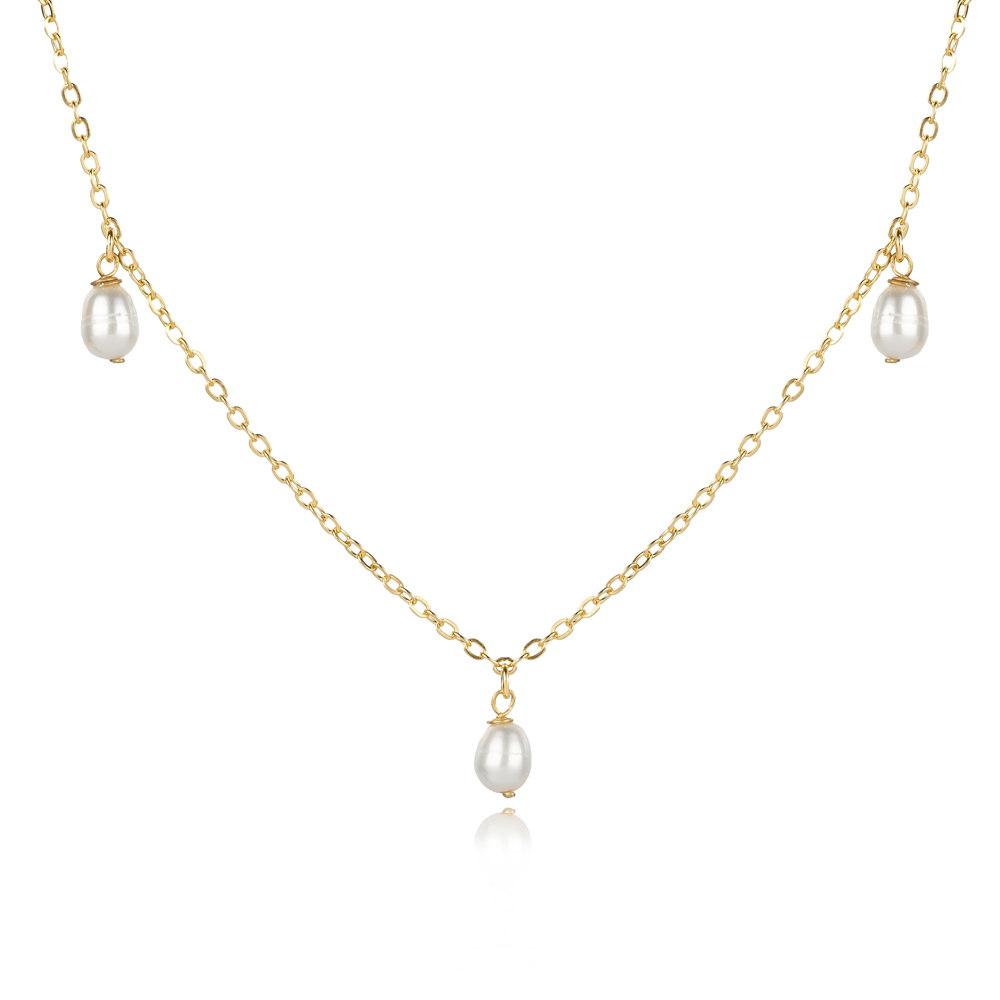 Dainty Pearl Design 925 Charm Necklace