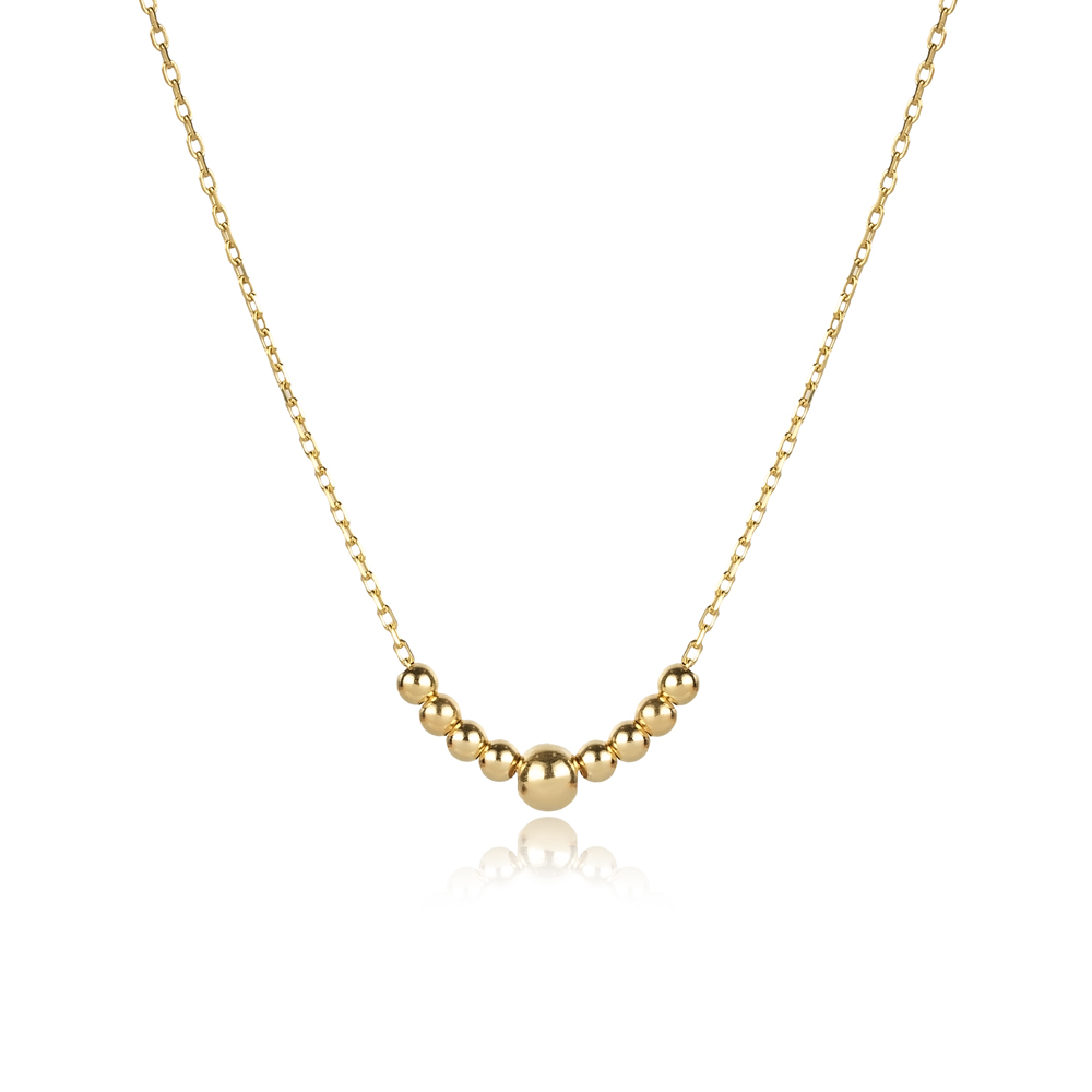 Plain Ball Design 925  Charm Necklace