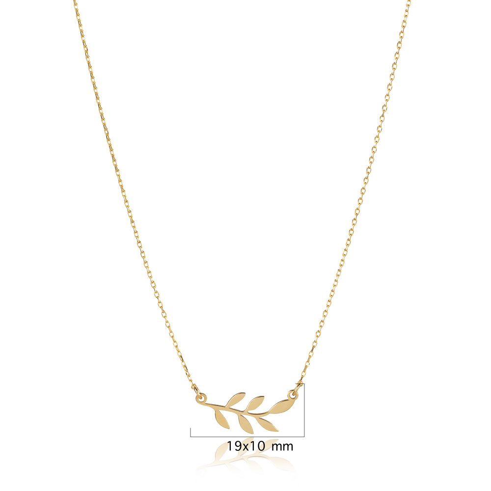 Plain Branch Design 925 Charm Necklace