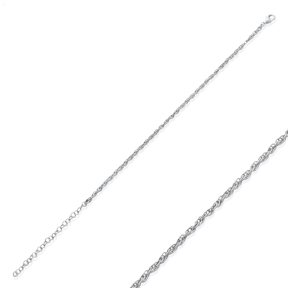 Singapore Chain Design 925 Chain Bracelet