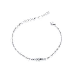 Ball Tiny Design Silver Charm Silver Bracelet
