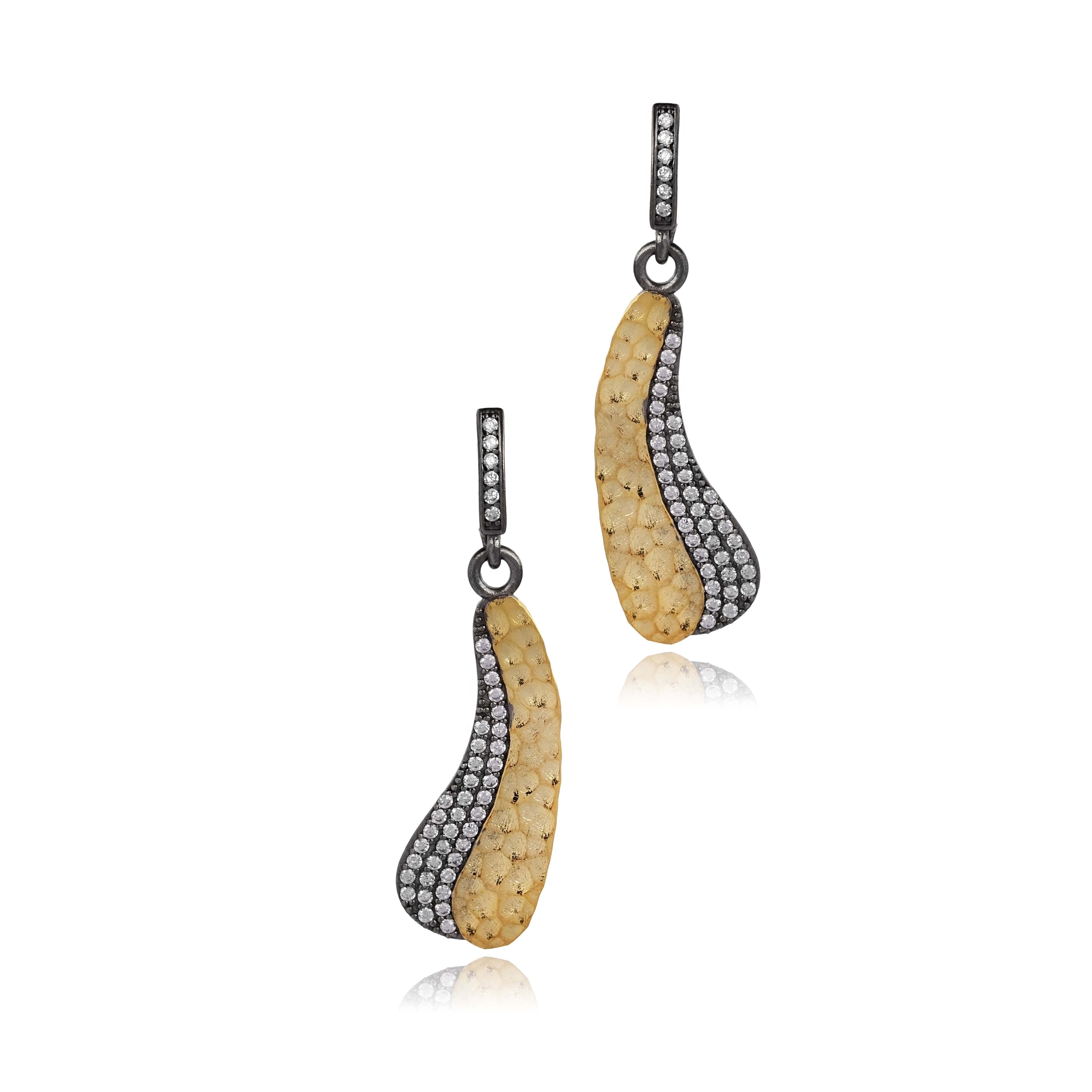 Modern Vintage Turkish 925 Silver Earrings