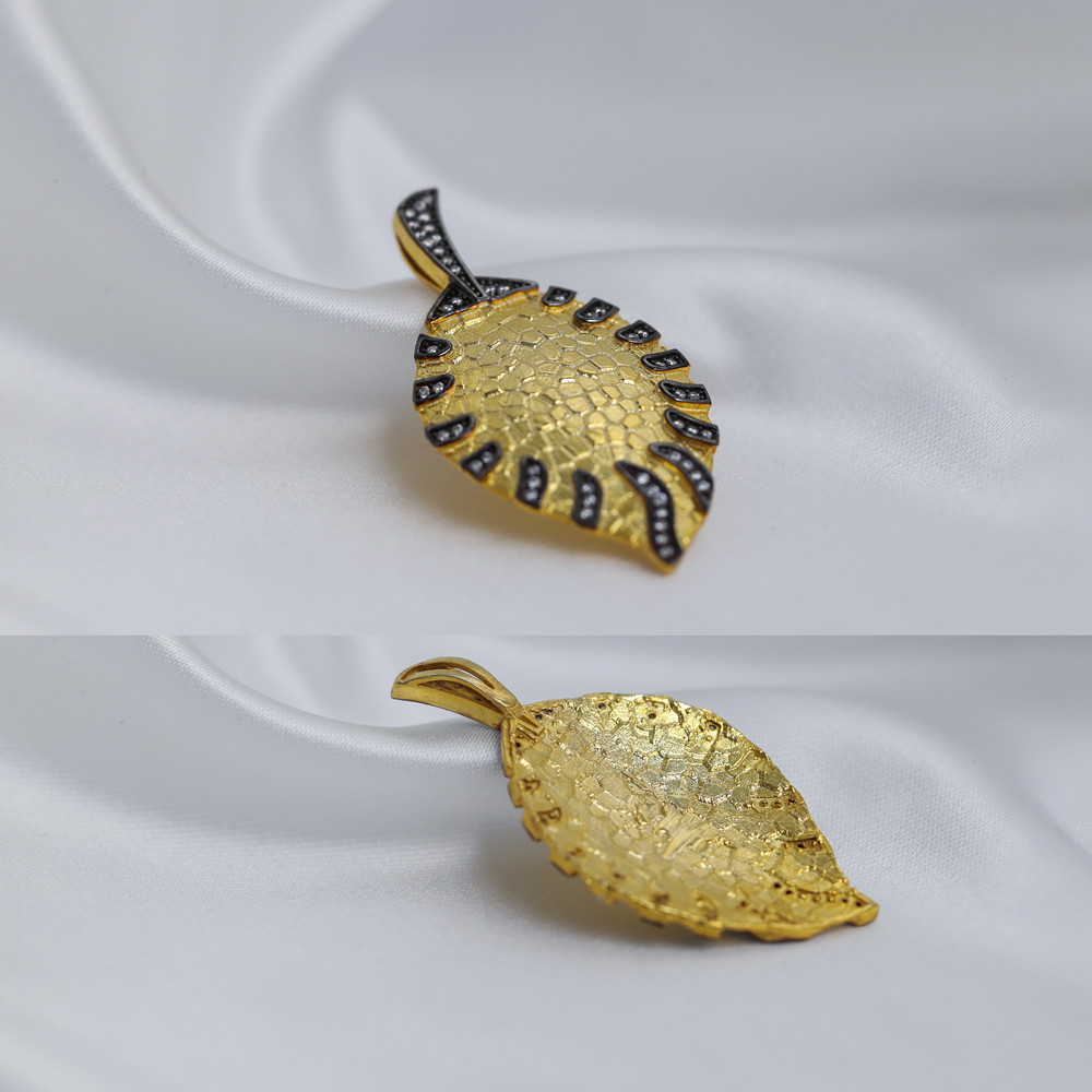 Exotic Pattern Design 925 Vintage Pendant Charm