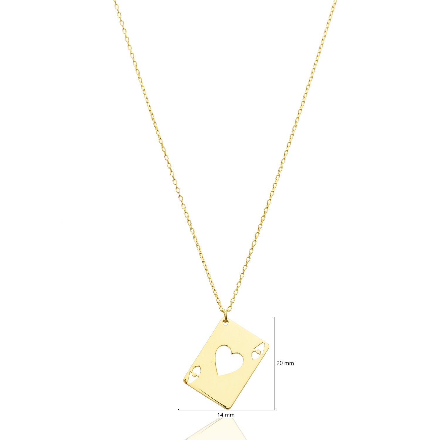 925 Sterling Silver Ace of Hearts