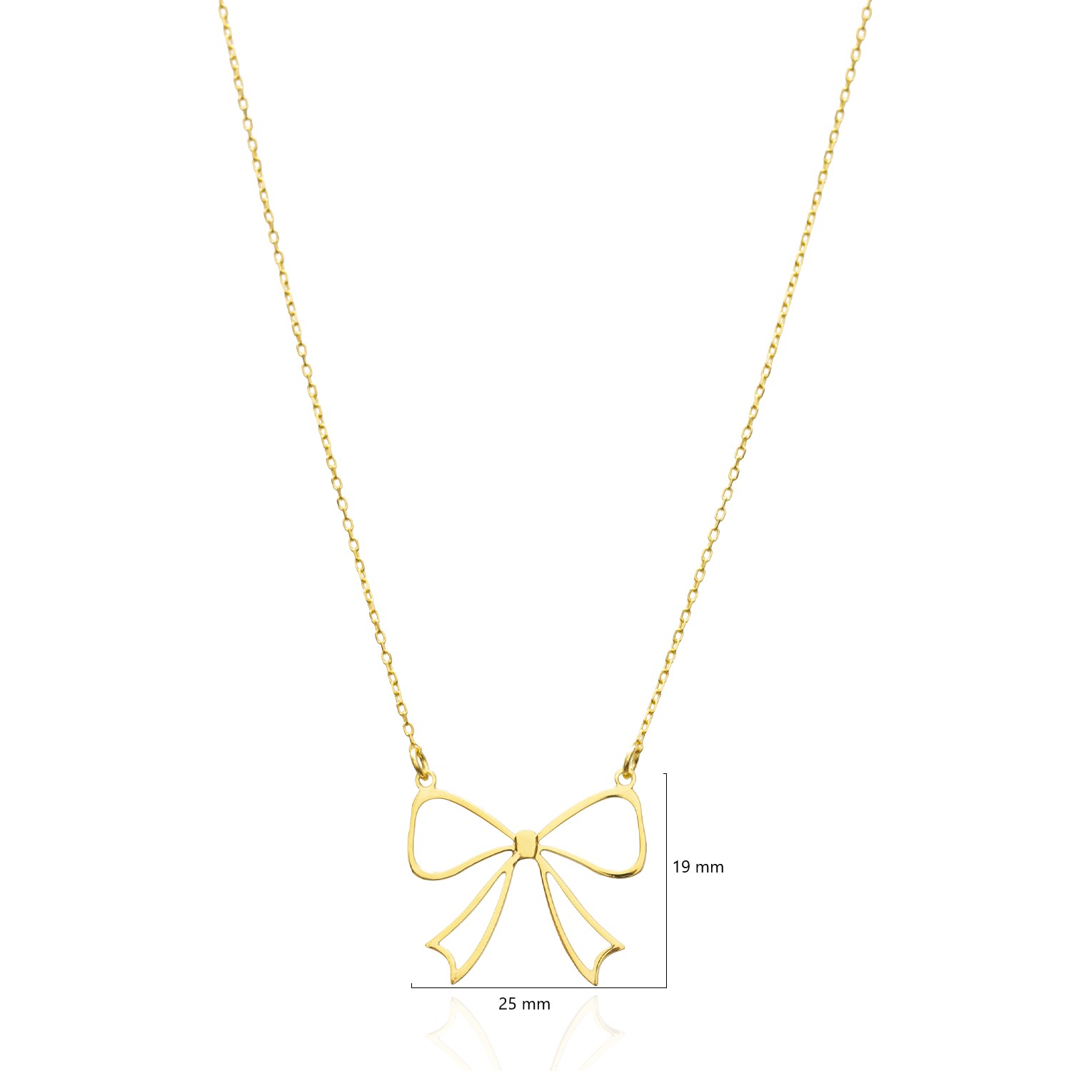 Turkish Handmade Silver Bow Necklace